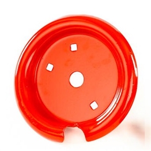 Spændeplade - monteringsdisc til vippedyr, med bolte og møtrikker.